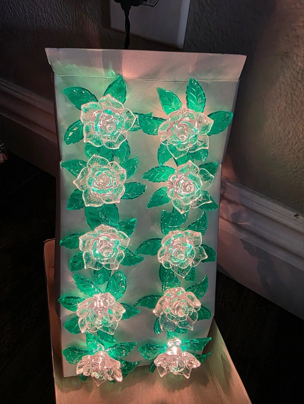 Vintage Kurt Adler Rose 10-light indoor novelty sets